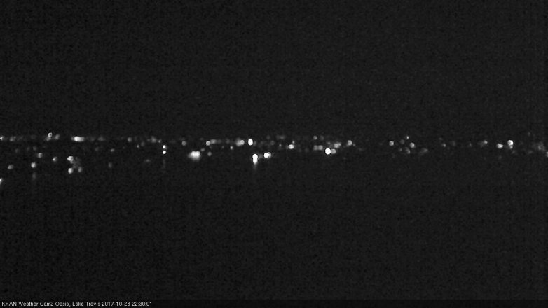 Lake Travis webcam, October 28, 2017 9:45 PM CT
