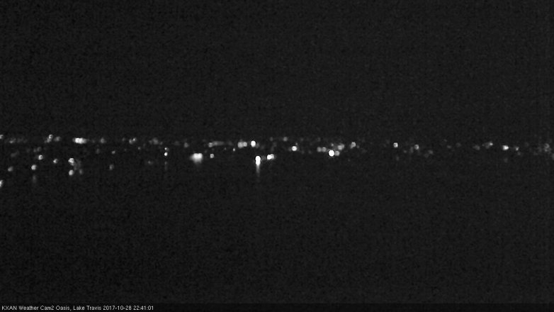 Lake Travis webcam, October 28, 2017 10:00 PM CT
