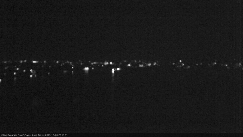 Lake Travis webcam, October 28, 2017 10:30 PM CT
