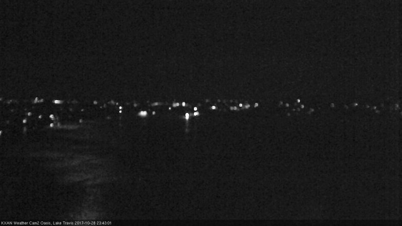 Lake Travis webcam, October 28, 2017 11:15 PM CT