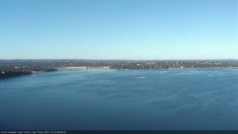 Lake Travis webcam, October 29, 2017 9:10 AM CT