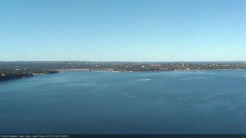 Lake Travis webcam, October 29, 2017 10:05 AM CT