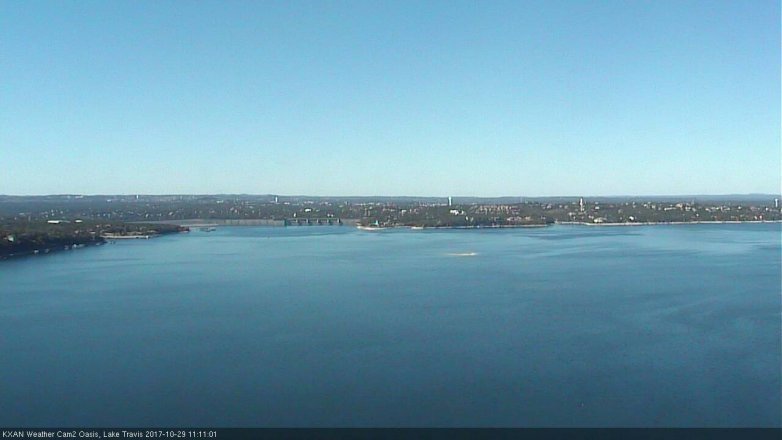 Lake Travis webcam, October 29, 2017 10:15 AM CT