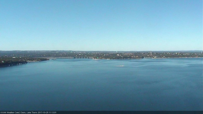 Lake Travis webcam, October 29, 2017 10:25 AM CT