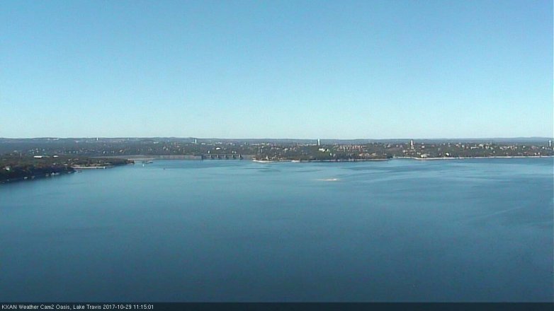 Lake Travis webcam, October 29, 2017 10:35 AM CT