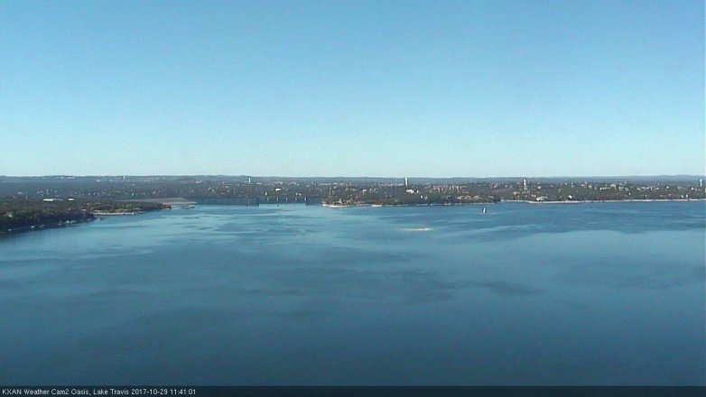 Lake Travis webcam, October 29, 2017 10:45 AM CT