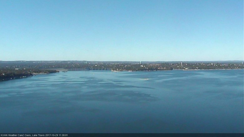 Lake Travis webcam, October 29, 2017 10:50 AM CT