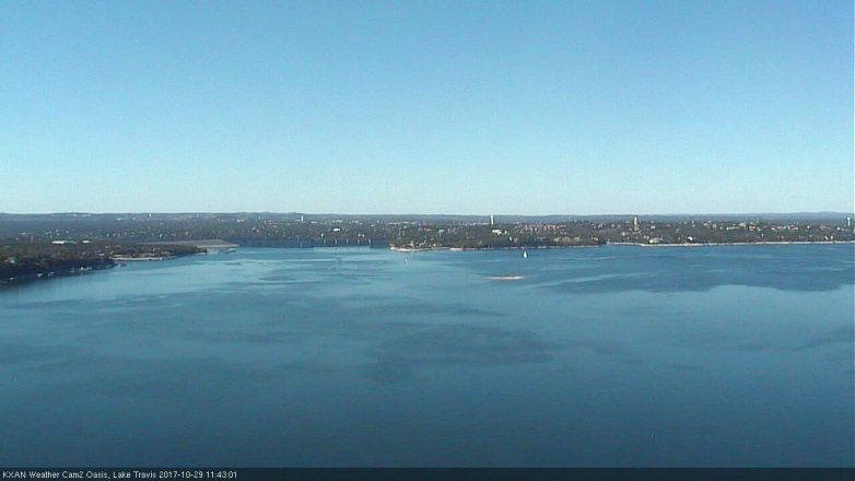 Lake Travis webcam, October 29, 2017 10:55 AM CT