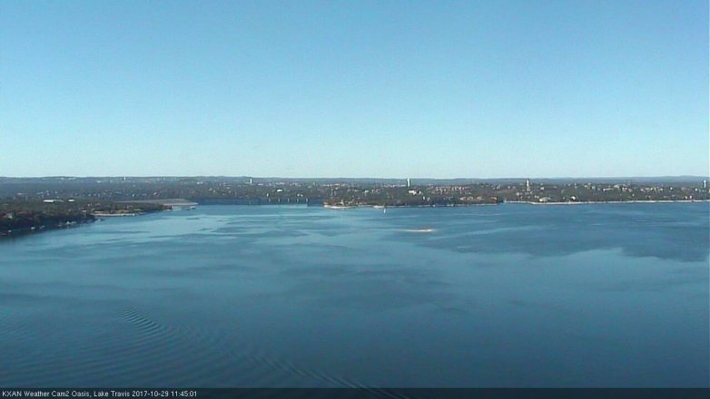 Lake Travis webcam, October 29, 2017 11:10 AM CT