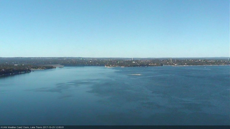 Lake Travis webcam, October 29, 2017 11:15 AM CT