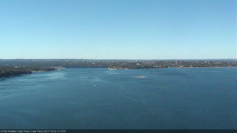 Lake Travis webcam, October 29, 2017 11:20 AM CT