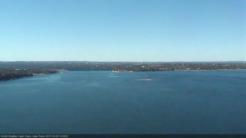 Lake Travis webcam, October 29, 2017 11:35 AM CT