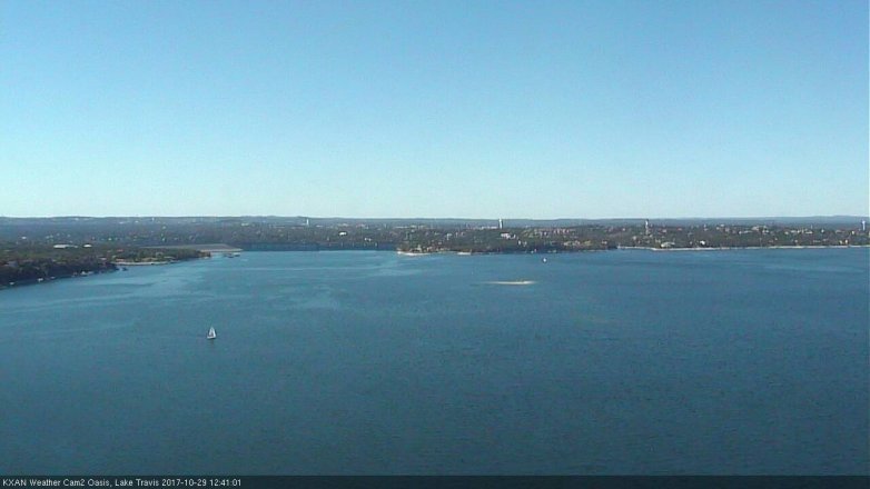 Lake Travis webcam, October 29, 2017 11:55 AM CT