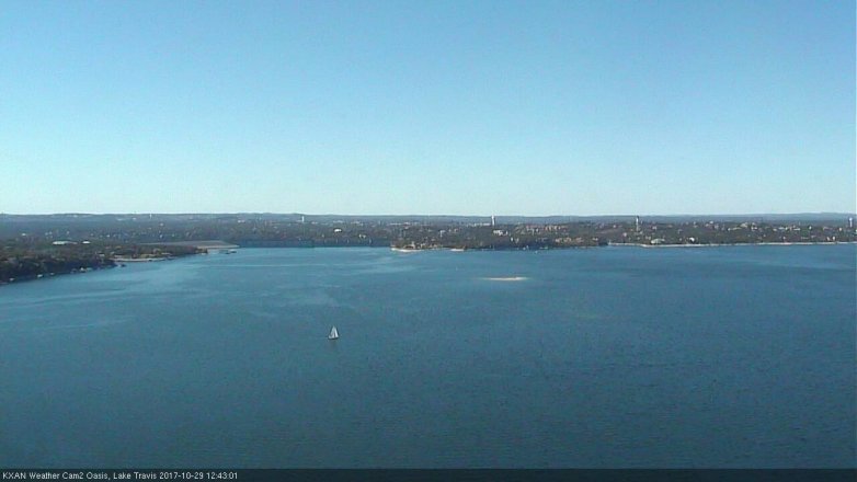 Lake Travis webcam, October 29, 2017 12:05 PM CT