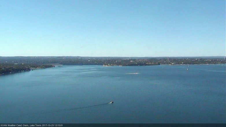 Lake Travis webcam, October 29, 2017 12:25 PM CT