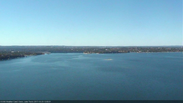 Lake Travis webcam, October 29, 2017 12:30 PM CT