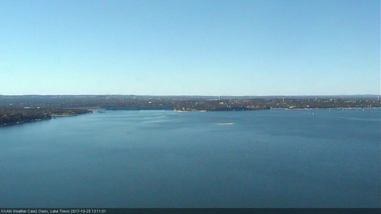 Lake Travis webcam, October 29, 2017 12:35 PM CT