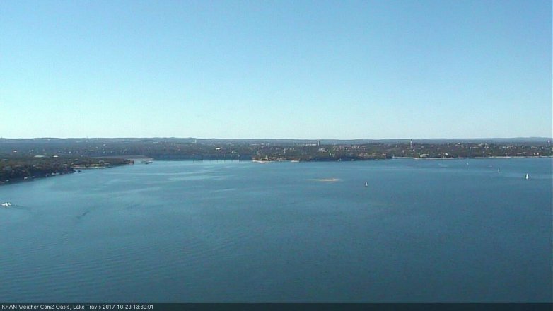 Lake Travis webcam, October 29, 2017 12:40 PM CT
