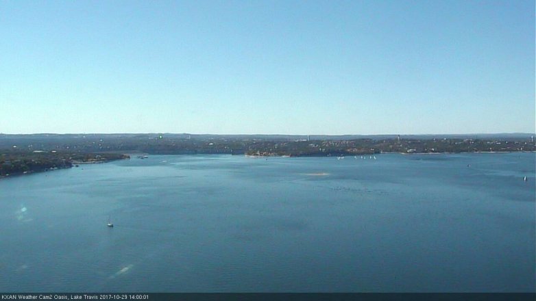 Lake Travis webcam, October 29, 2017 1:25 PM CT