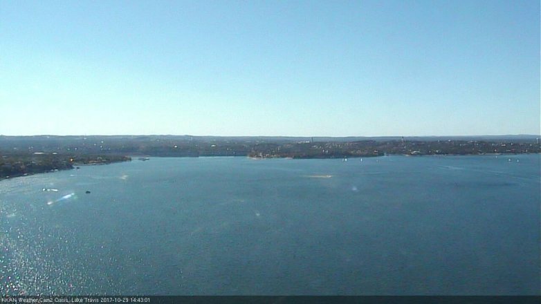 Lake Travis webcam, October 29, 2017 2:10 PM CT