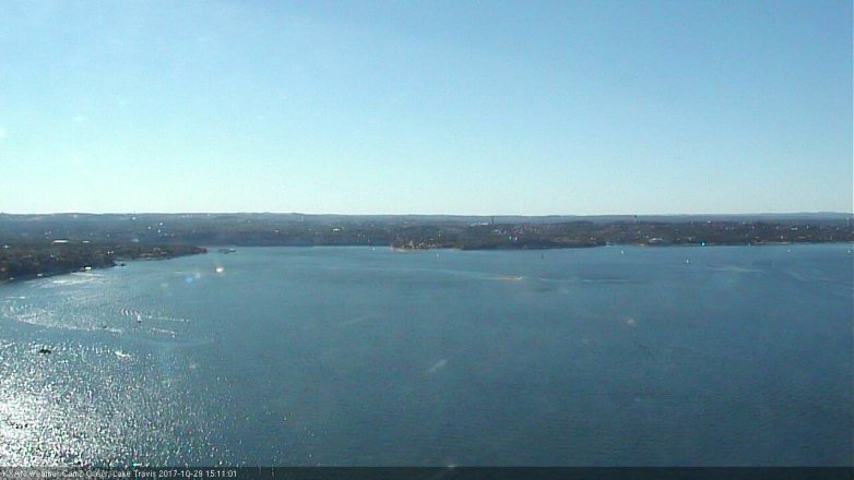 Lake Travis webcam, October 29, 2017 2:40 PM CT