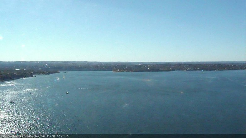Lake Travis webcam, October 29, 2017 2:45 PM CT