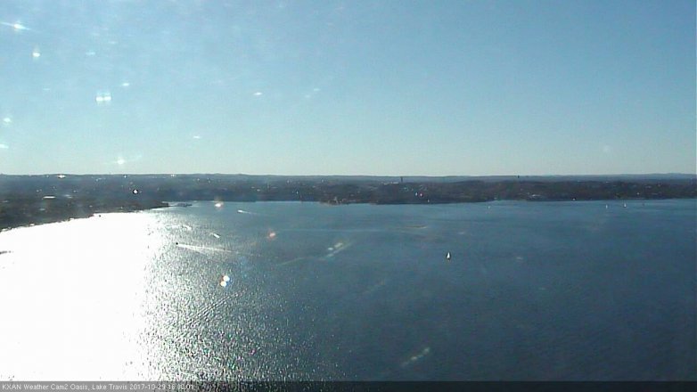 Lake Travis webcam, October 29, 2017 3:10 PM CT