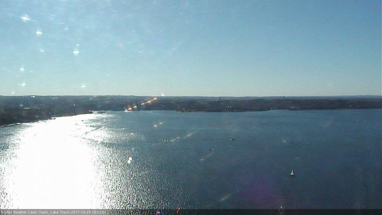 Lake Travis webcam, October 29, 2017 3:25 PM CT