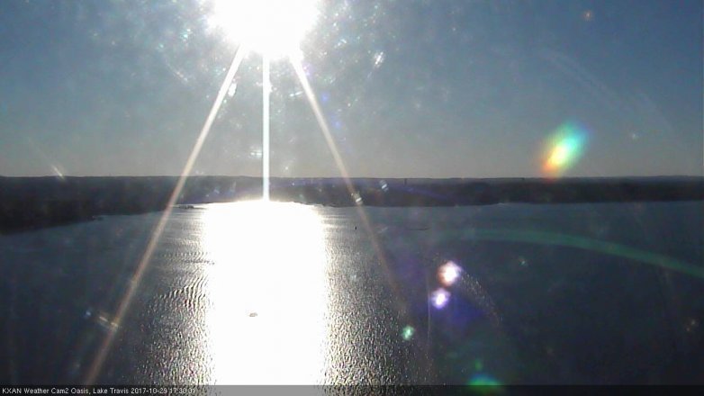 Lake Travis webcam, October 29, 2017 4:45 PM CT