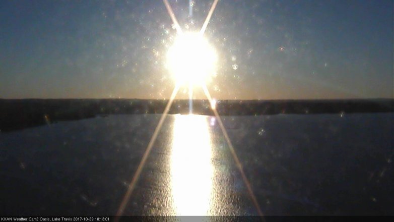 Lake Travis webcam, October 29, 2017 5:20 PM CT