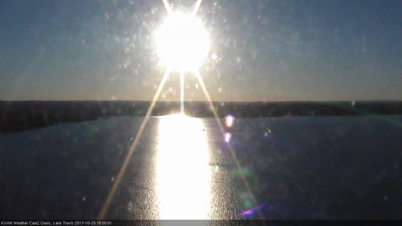 Lake Travis webcam, October 29, 2017 5:25 PM CT