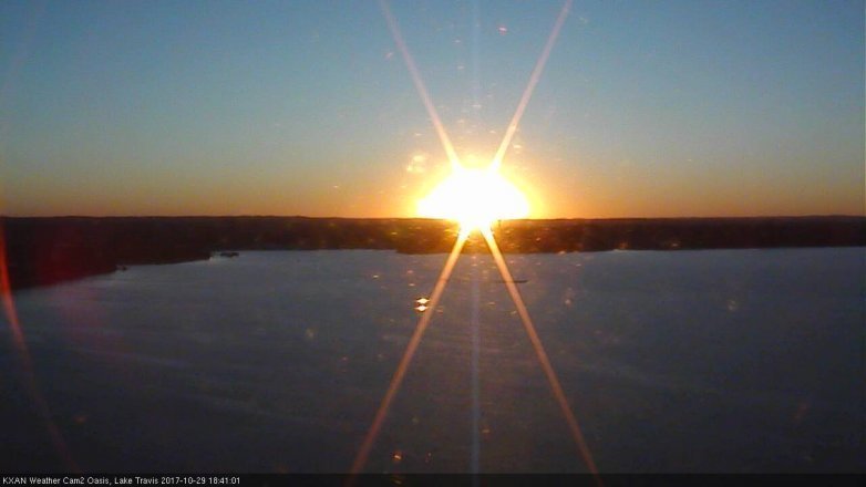 Lake Travis webcam, October 29, 2017 5:45 PM CT