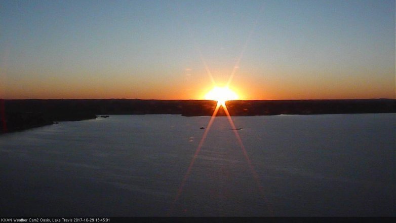 Lake Travis webcam, October 29, 2017 6:10 PM CT
