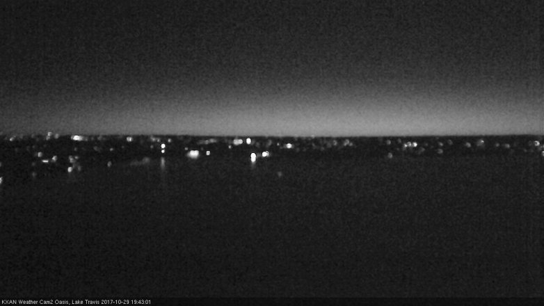 Lake Travis webcam, October 29, 2017 6:50 PM CT
