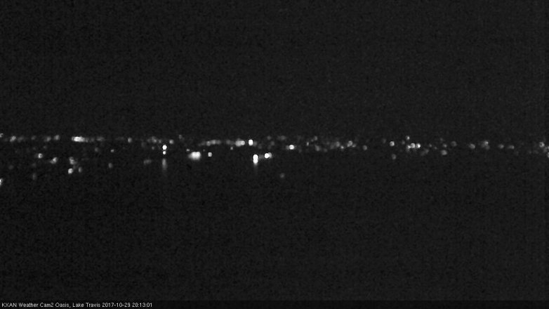 Lake Travis webcam, October 29, 2017 7:30 PM CT