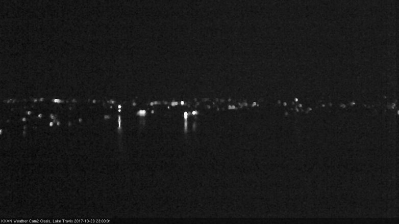 Lake Travis webcam, October 29, 2017 10:05 PM CT
