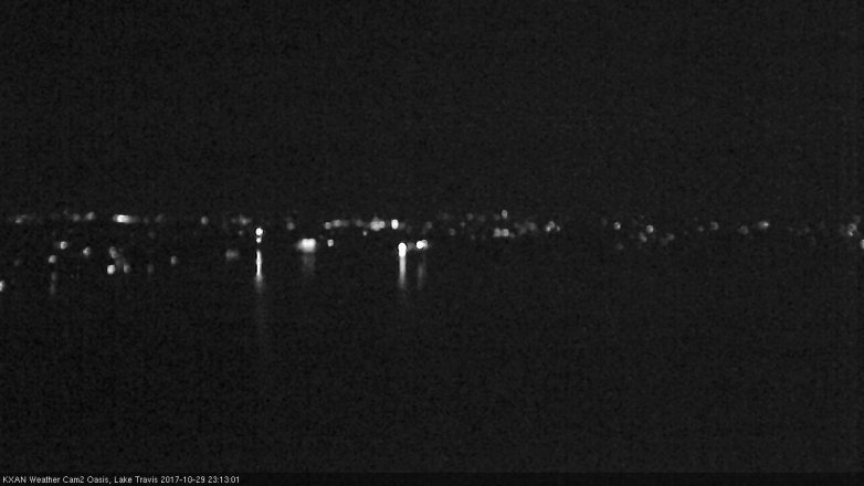 Lake Travis webcam, October 29, 2017 10:40 PM CT