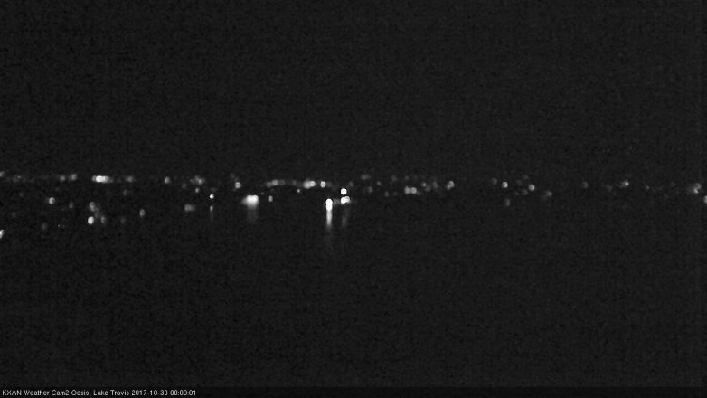 Lake Travis webcam, October 29, 2017 11:25 PM CT