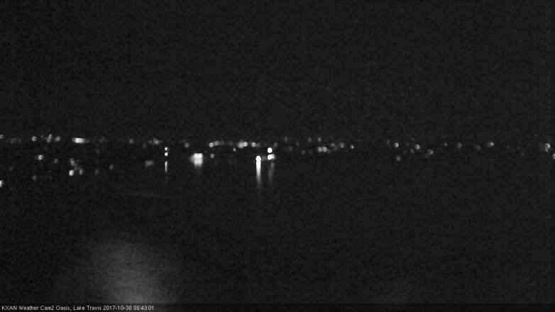 Lake Travis webcam, October 29, 2017 11:50 PM CT