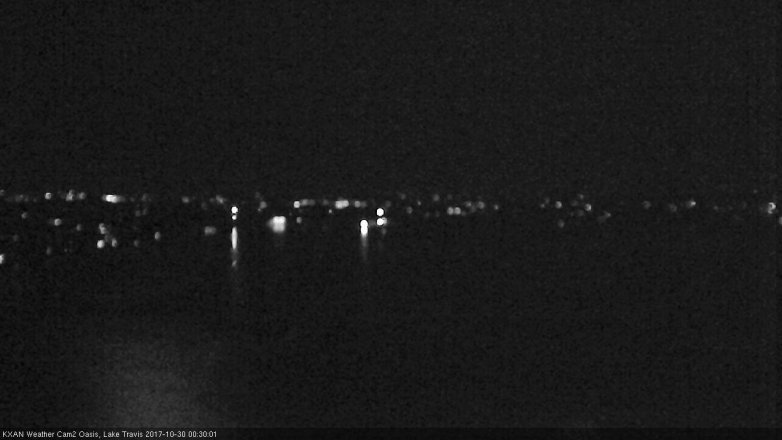 Lake Travis webcam, October 29, 2017 11:55 PM CT