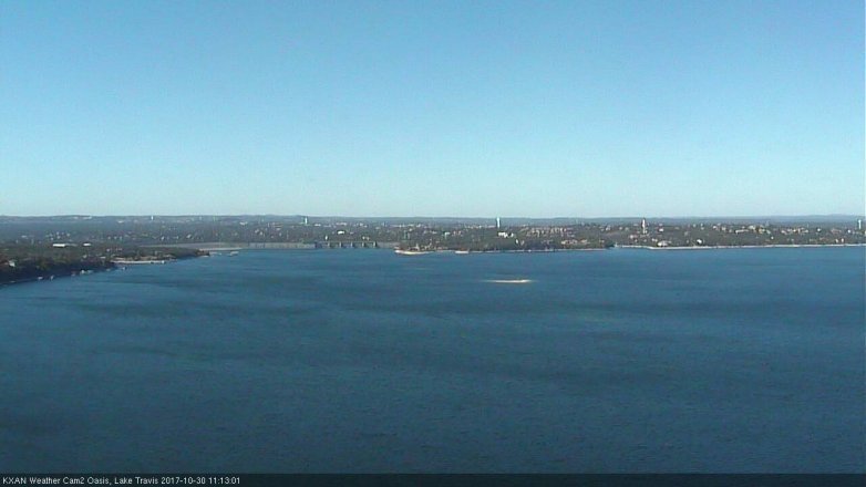 Lake Travis webcam, October 30, 2017 10:25 AM CT