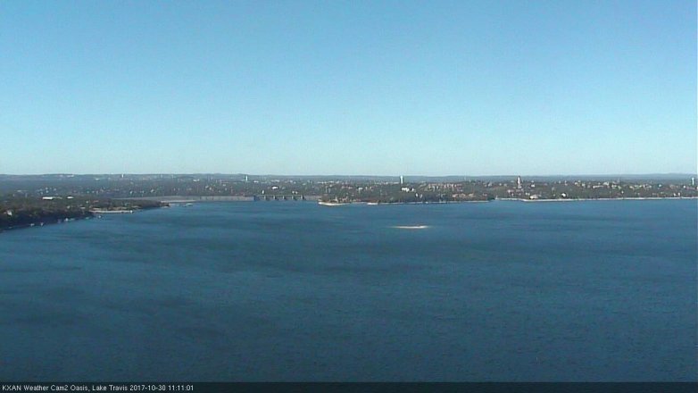 Lake Travis webcam, October 30, 2017 10:35 AM CT