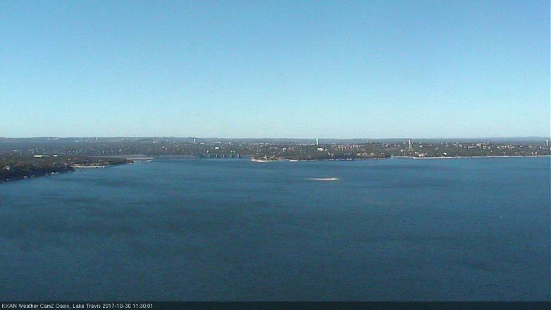 Lake Travis webcam, October 30, 2017 10:40 AM CT