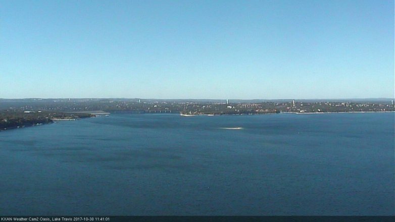 Lake Travis webcam, October 30, 2017 10:45 AM CT