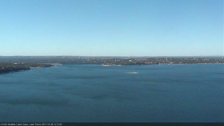Lake Travis webcam, October 30, 2017 11:25 AM CT