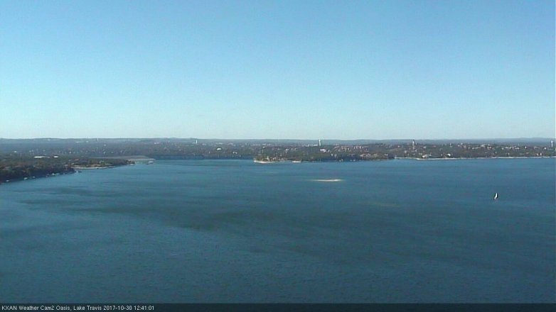 Lake Travis webcam, October 30, 2017 11:45 AM CT