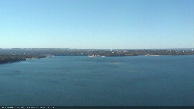 Lake Travis webcam, October 30, 2017 12:35 PM CT