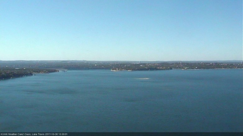 Lake Travis webcam, October 30, 2017 12:40 PM CT
