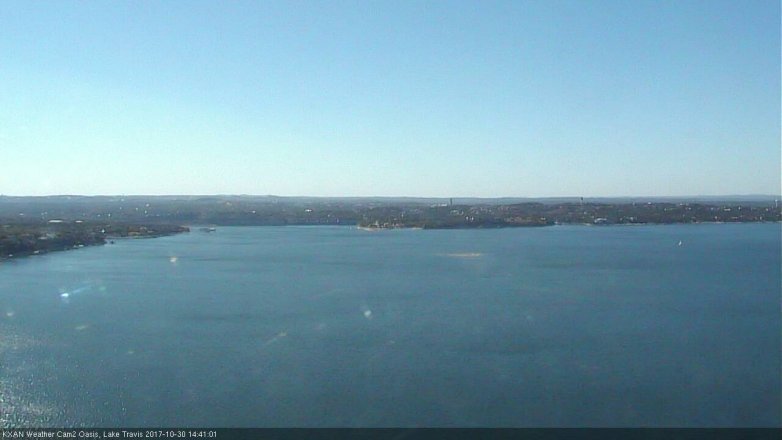 Lake Travis webcam, October 30, 2017 1:50 PM CT