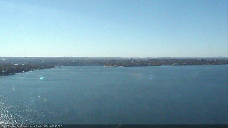 Lake Travis webcam, October 30, 2017 2:05 PM CT